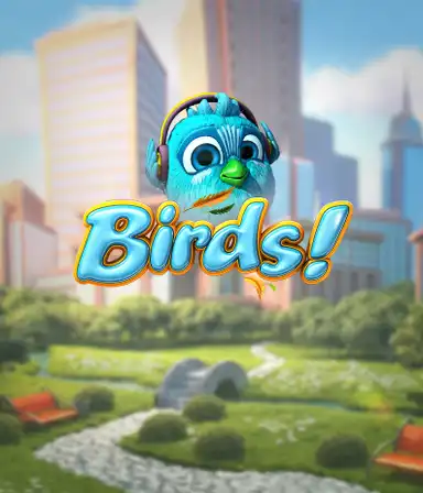 Experience the whimsical world of the Birds! game by Betsoft, featuring colorful graphics and unique mechanics. See as cute birds fly in and out on wires in a dynamic cityscape, offering engaging ways to win through chain reactions of matches. A delightful take on slots, ideal for animal and nature lovers.